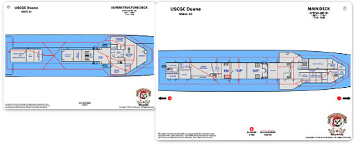 USCGC Duane Superstructure & Main Decks